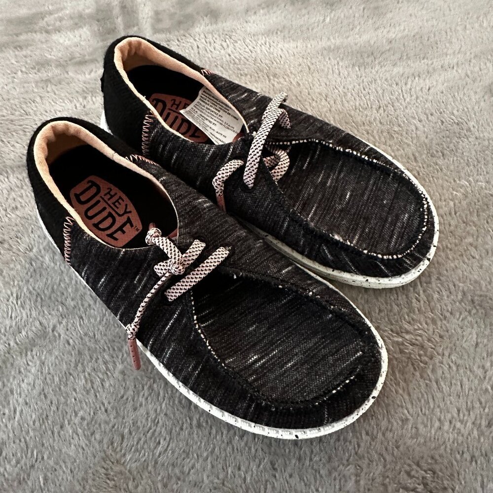 Hey Dude Toddler Wendy Shoes Slip On Sneakers Jersey Kids Girls size 10 Youth